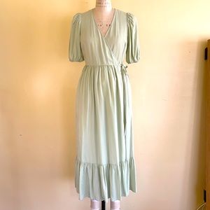 & Other stories wrap midi dress. Size 6.